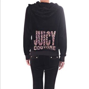 Juicy Couture black velvet jacket